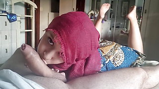 Blowjob Hijab to Big Dick