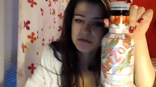 Amateur webcam girl masturbate big dildo