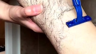 Flexible foot fetish masturbating with feet and hands