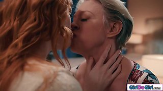 Redheads Nipples Pulled By Dominant Milf