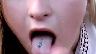 Pretty stranger gets her pussy pounded by old man's cock