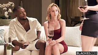 Lustful Jack Ripher and Nata Ocean at double blowjob action