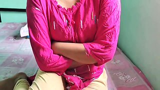 Caught Village Beautiful Stepsister Watching Porn And Stepbrother Give Hard-core Punishment Squirt All Over With Hindi Sex
