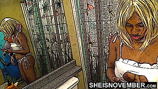 Ebony Cartoon Slut Taking A Long Piss On The Toilet Anime