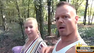 Public amateur MILF fucked outdoor after casting by sex date