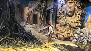 Art museum visit with big ass Thai GF got her horny for sex