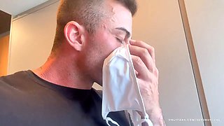 I discovered my son's friend smelling my panties and I fulfilled his wish to fuck me