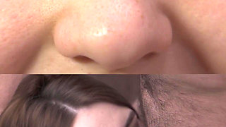 Sh Blowjob, Super Close-up, Cum in Mouth