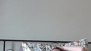 Playing with Pussy with Vibrator in Pantyhose