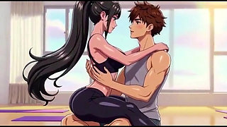 Stepmom's private Yoga Instruction turns extremely hot and taboo 3D Anime