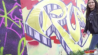 GERMAN SCOUT - DP Anal Sex Casting for small dirty MILF Cougar Kristina Grace