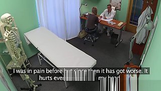 Real patient doggystyle fucked in doctors office