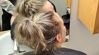 Sneaky Sex with Horny Wife in the Bathroom After Party