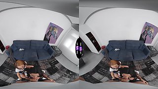 Mini Mitzi & Lucianna Luci in a steamy amateur blowjob