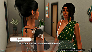 Step uncle and step aunty krish and rita having kitchen sex caught by Ronnie and leela
