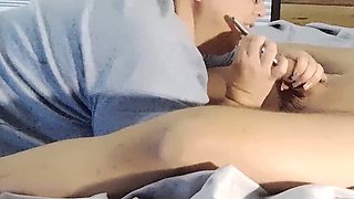 BBW MILF Ramblin Rows Gives Funny Blowjob in Homemade 4K