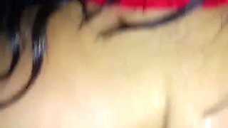 He gives her a assjob and plows her sans a condom