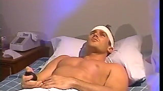 Big tit nurse gets fucked by guy in head bandage