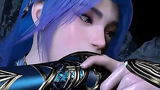 Blue Hair Fantasy.exe: Goddess Unleashed - 3D Animation Hentai